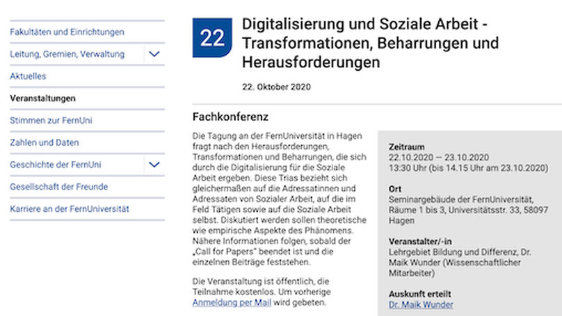 Neue Tricks für alte Hunde? Informatisierung und Digitalisierung als Herausforderung des notwendigen Kompetenzspektrums in Lehrvermittlung und Forschung